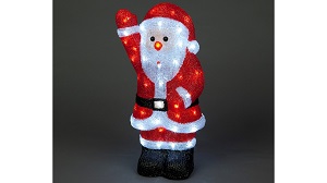 Acrylic Santa 54.5cm - Ice White | Snowtime